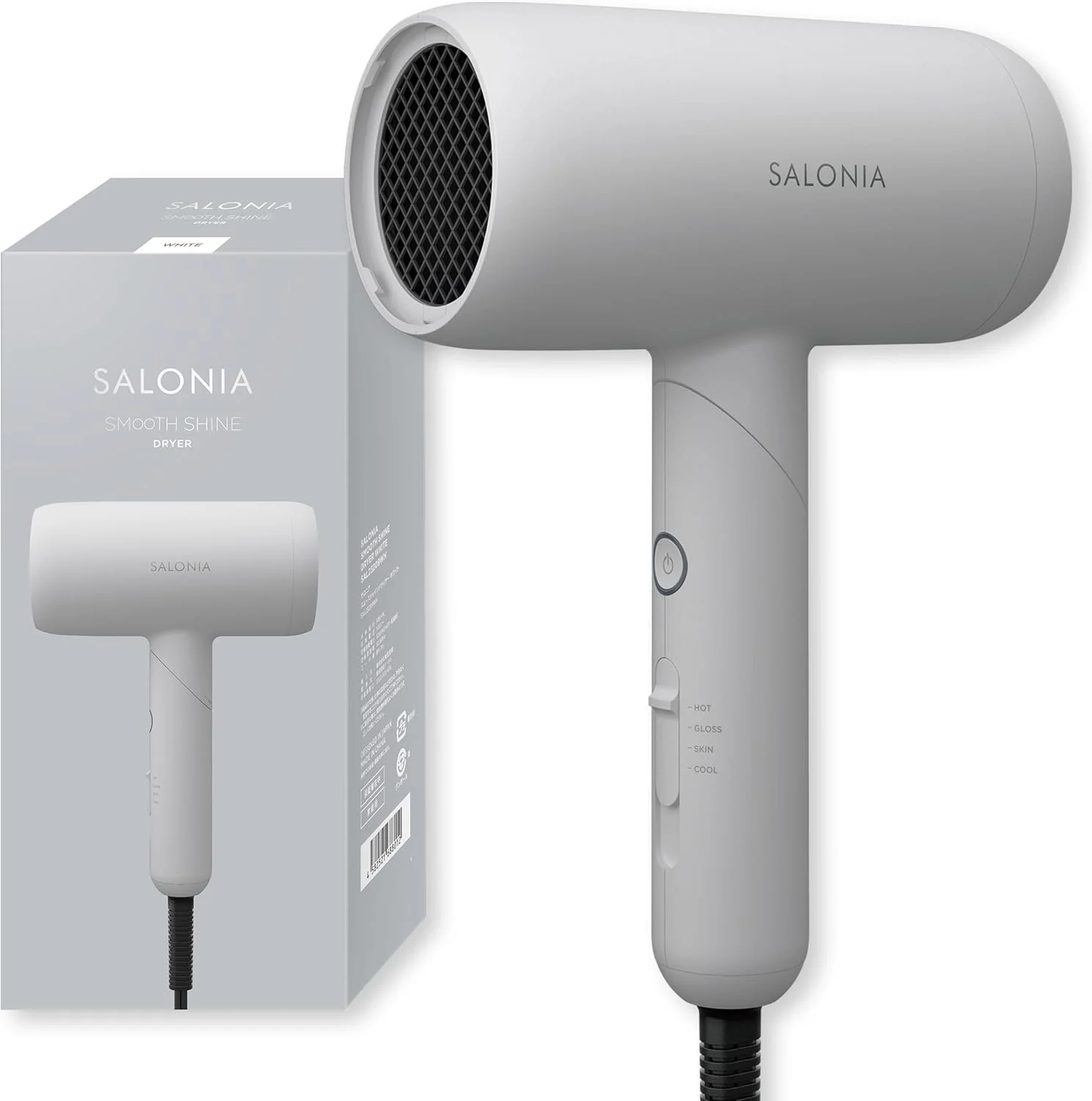 Salonia Smooth Shine Hair Dryer High Airflow Quick Dry Lightweight ※100V - Image 16