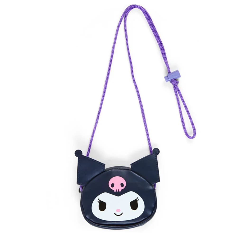 Sanrio Kuromi Coin Case with Rope Pass Holder Character Accessory 13 4x3x11cm