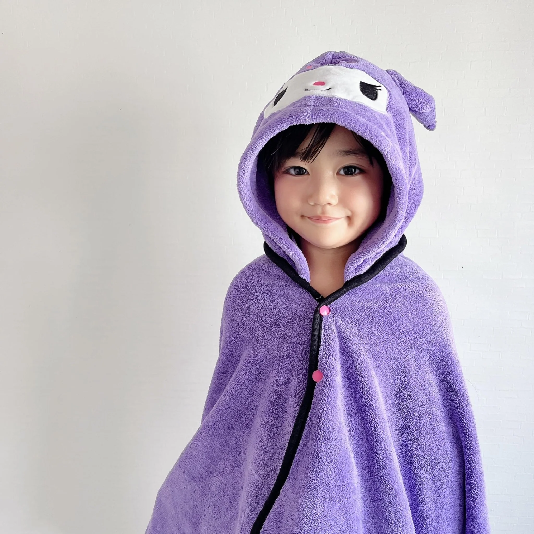 Sanrio Kuromi Hooded Quick‑Dry Absorbent Bath Poncho  108×92 cm - Image 2
