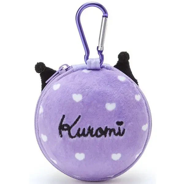 Sanrio Kuromi Mobile Accessories Case EVA Shock-Resistant with Carabiner Pocket - Image 2