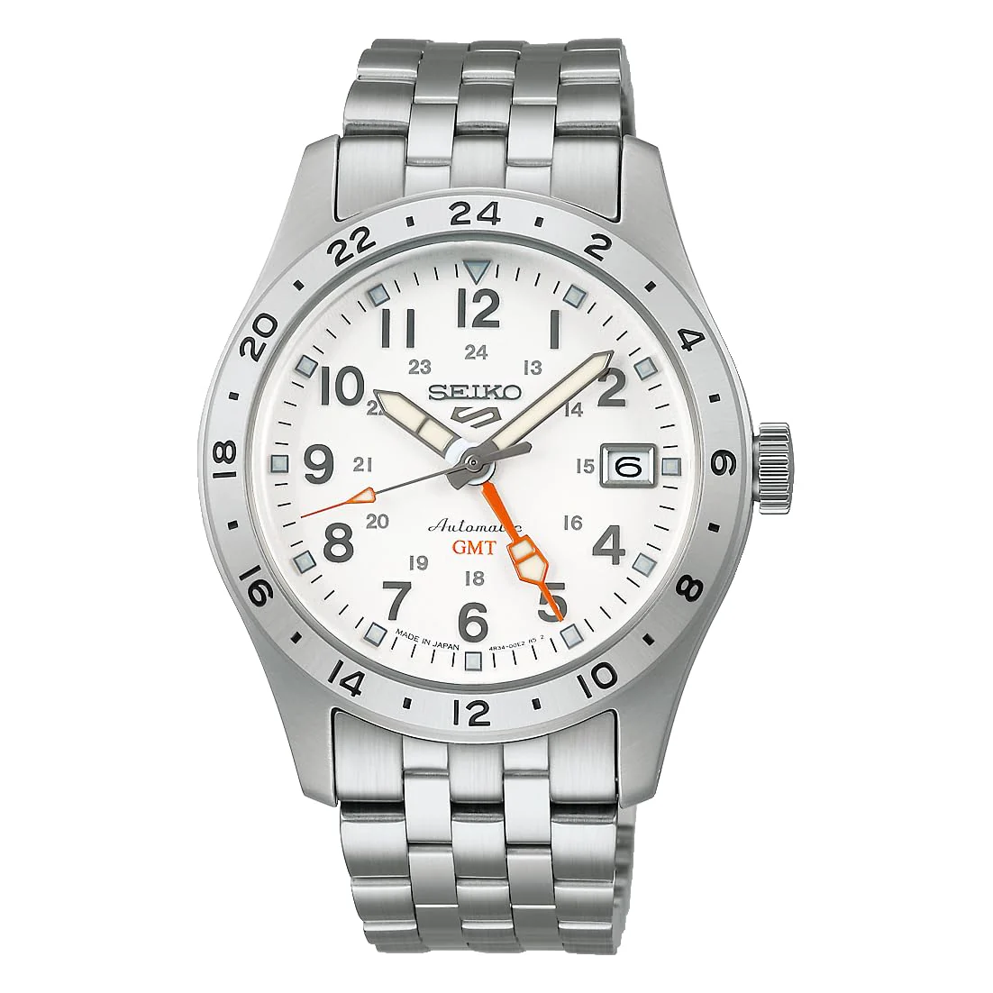 SEIKO 5 Sports Field GMT 'Sports Style' SBSC009 Men's Silver