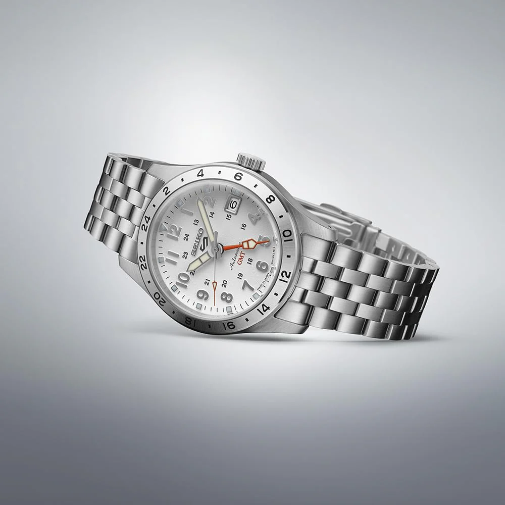 SEIKO 5 Sports Field GMT 'Sports Style' SBSC009 Men's Silver - Image 4
