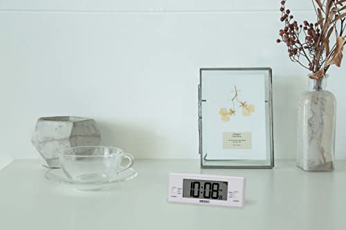 Seiko Clock Alarm Clock White SQ321W - Image 3