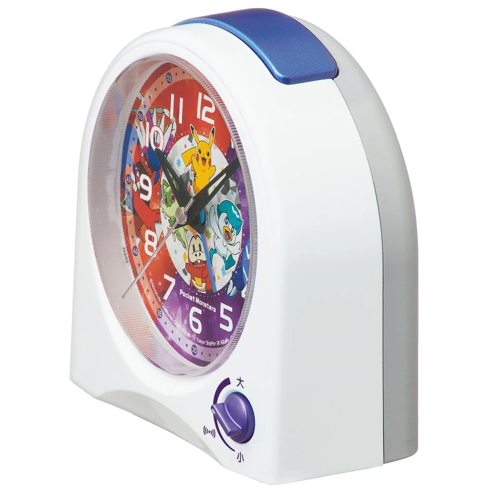 Seiko Pokémon Character Alarm Desk Clock White 115×115×55mm CQ425W - Image 4