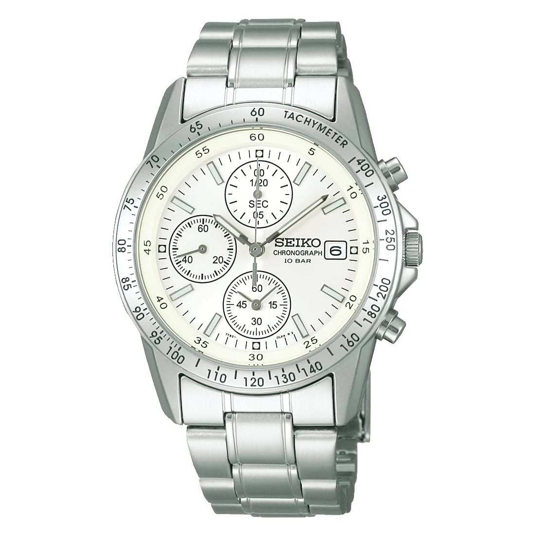 SEIKO Selection Men's Quartz Chronograph Watch SBTQ039 Silver