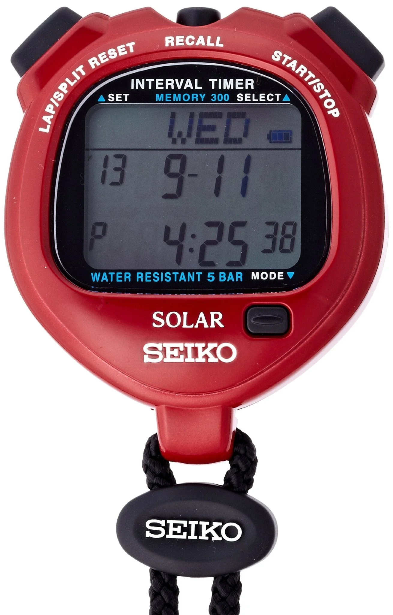 SEIKO Solar Interval Timer (Power Red) SVAJ103 - Image 4