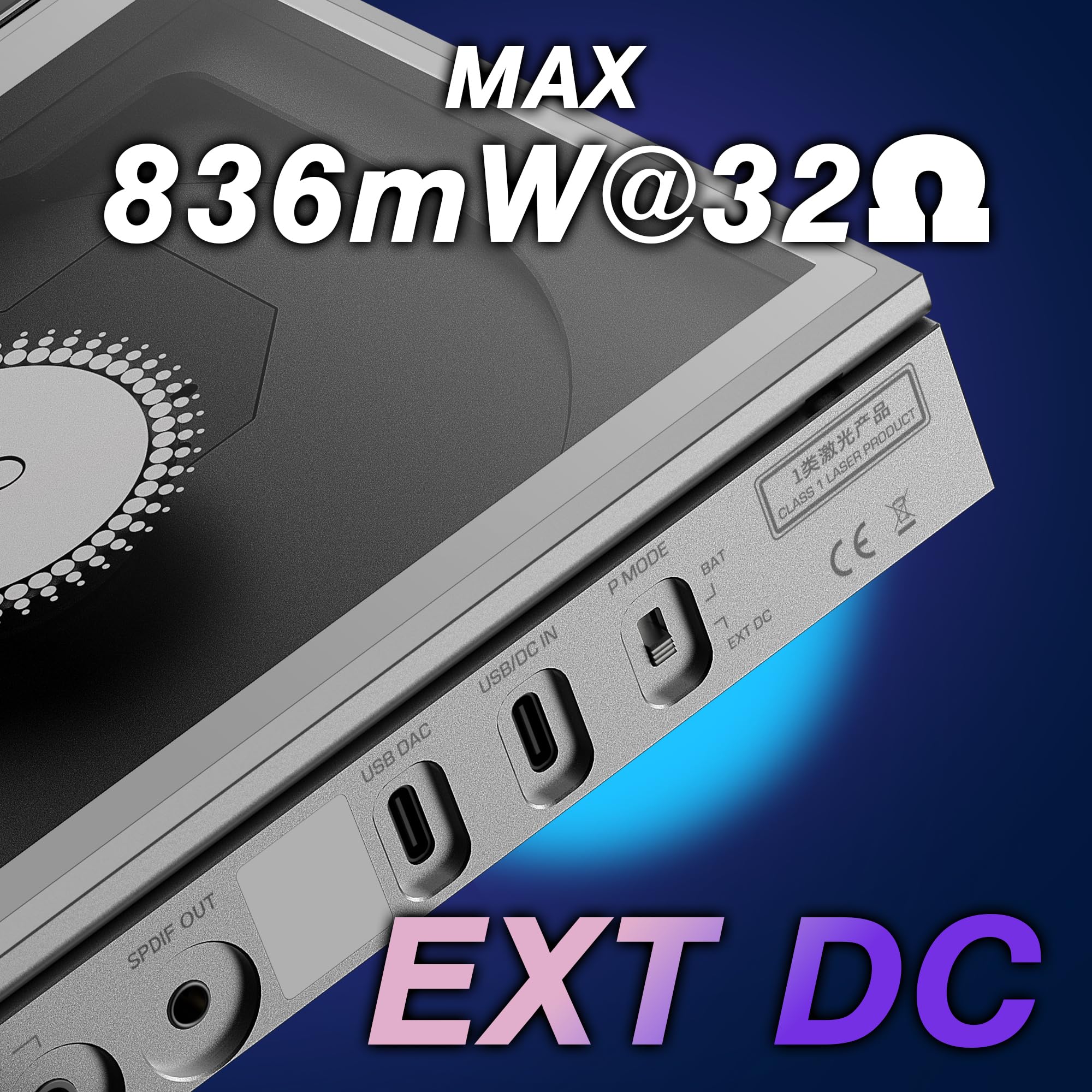 Shanling EC Zero Portable CD Player/USB DAC 4 4mm 836mW BT 5 3 aptX - Image 5