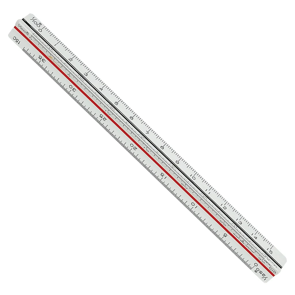 Shinwa Sokutei Triangular Scale for Land and Building Surveyor A-15 JIS 15cm 74969