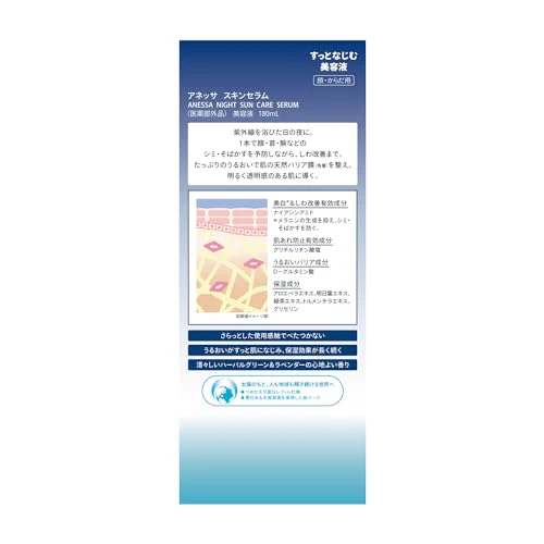 Shiseido Anessa 2024 Night Sun Care Serum180mL for Face & Body - Image 3