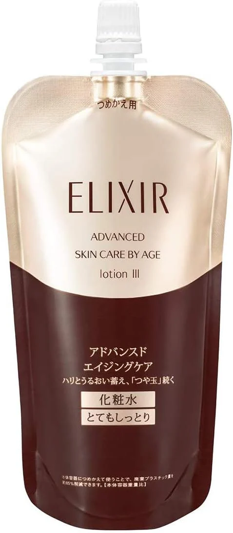 Shiseido Elixir Advanced Skin Care By Age Moisturizing Lotion T1/2/3 150ml refill - Image 8