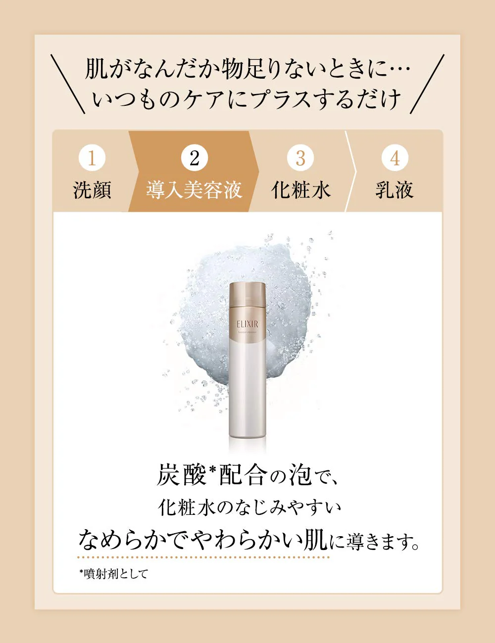 Shiseido ELIXIR Superior Booster Essence Carbonated Serum Fragranced 90g - Image 5