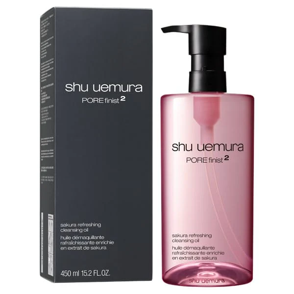 shu uemura Fresh Clear Sakura Cleansing Oil 450mL - Image 2