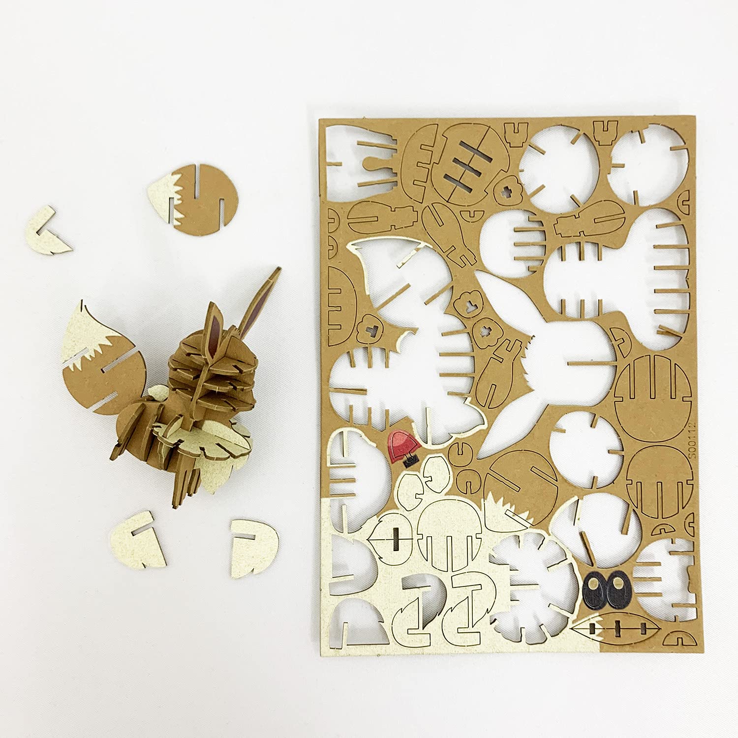 Si-Gu-Mi Plus Pokemon Eevee 3D Paper Puzzle DIY Educational Toy for Kids and Adults - Image 3