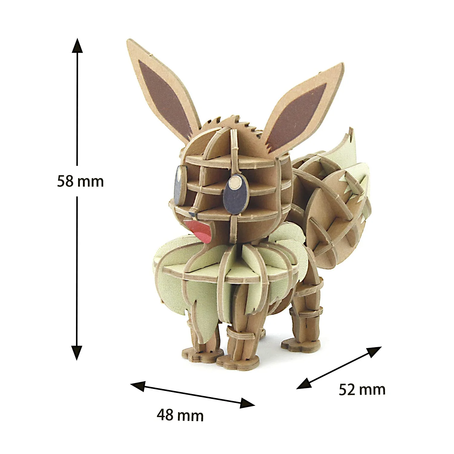Si-Gu-Mi Plus Pokemon Eevee 3D Paper Puzzle DIY Educational Toy for Kids and Adults - Image 5