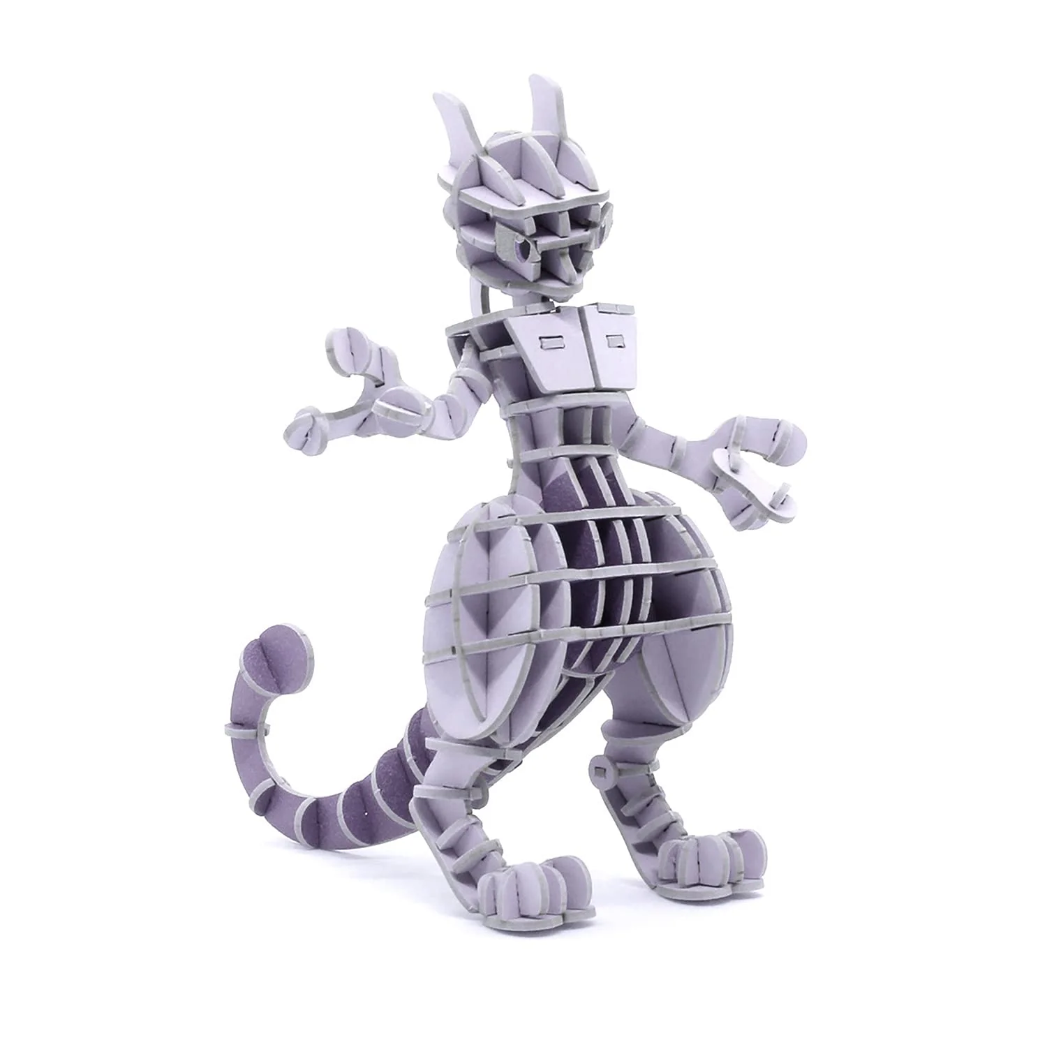 Si-Gu-Mi Plus Pokemon Mewtwo 3D Paper Puzzle DIY Educational Toy for Kids and Adults
