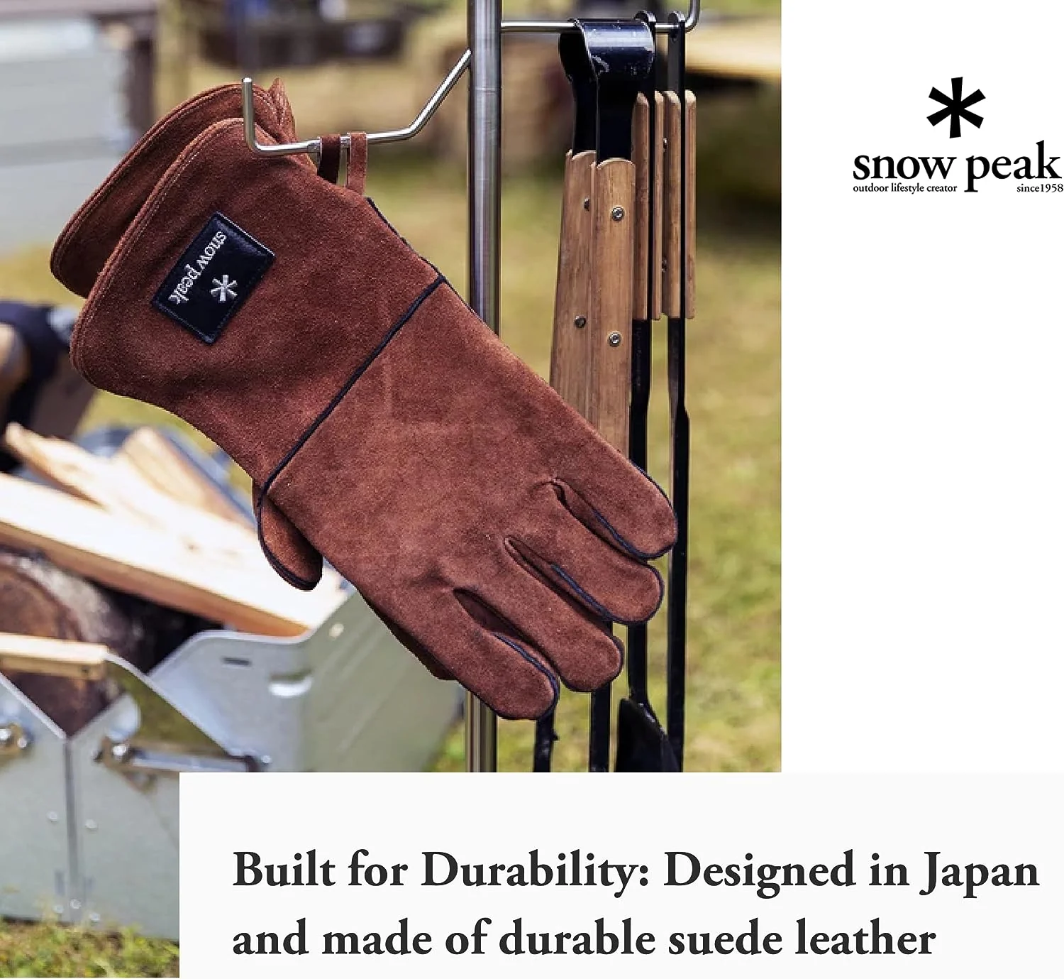 Snow Peak Fire Side Gloves UG-023BR - Image 2