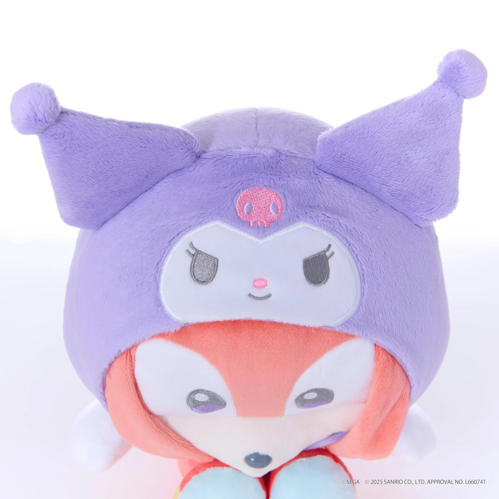 Sonic & Friends x Sanrio M Plush - Knuckles × Kuromi - Image 4