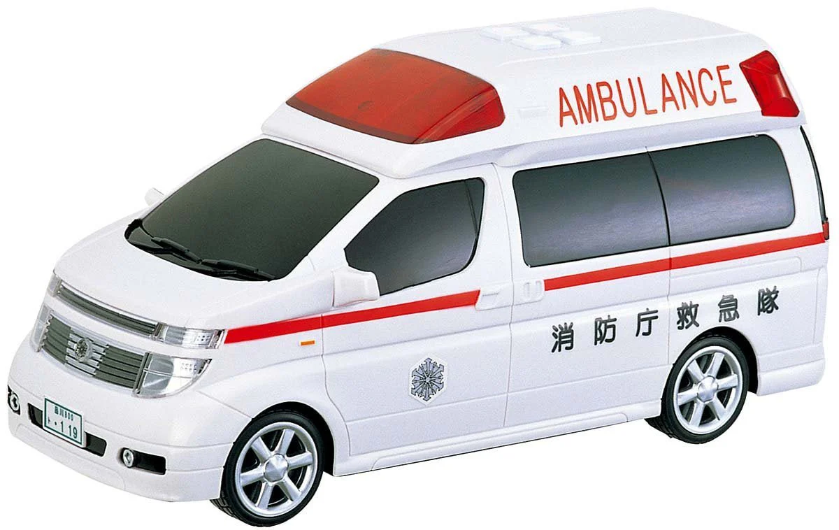 Toyco Sound & Friction Elgrand Japanese Ambulance - Image 2
