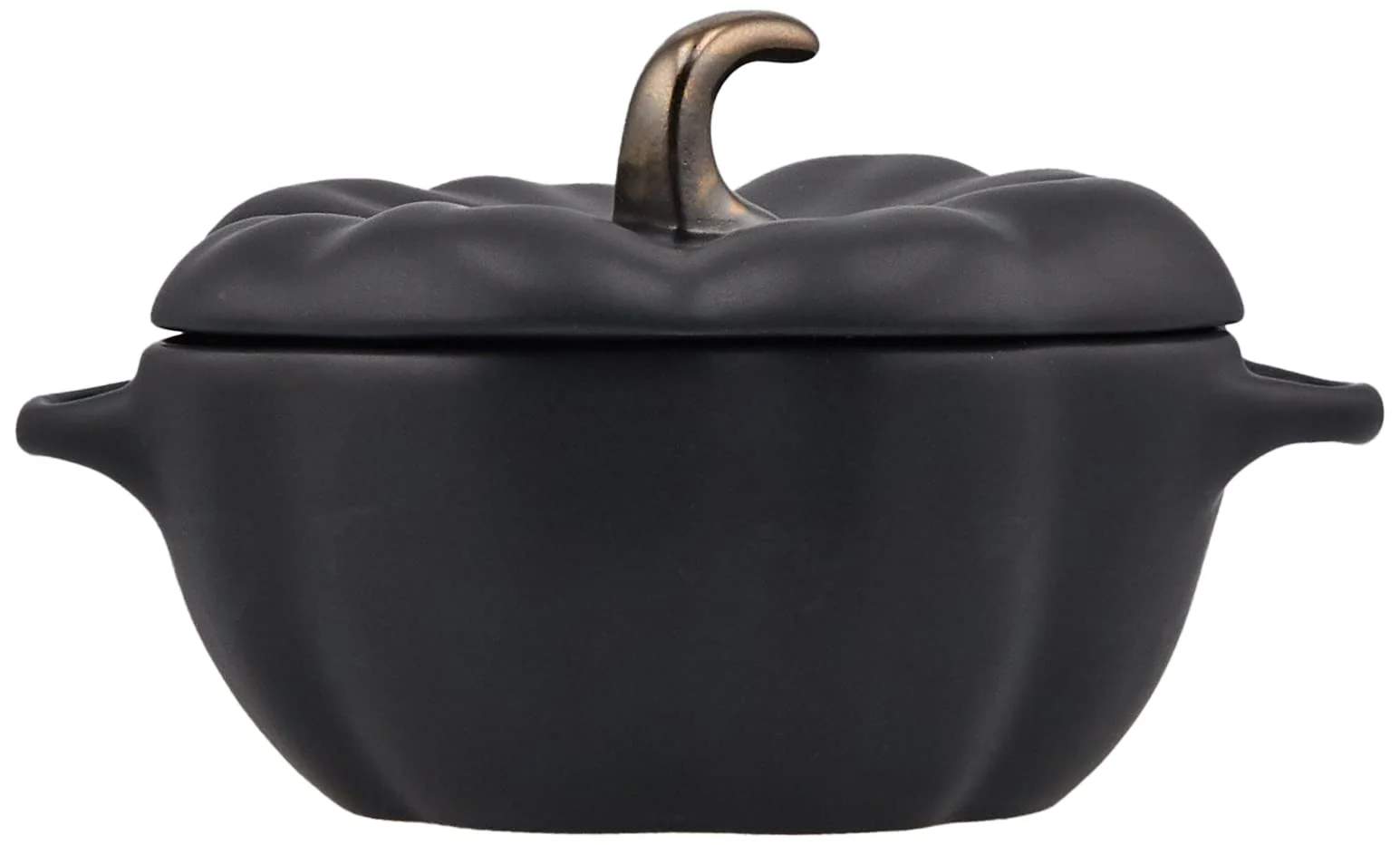 staub Ceramic Pumpkin Cocotte 12cm Black - Image 2