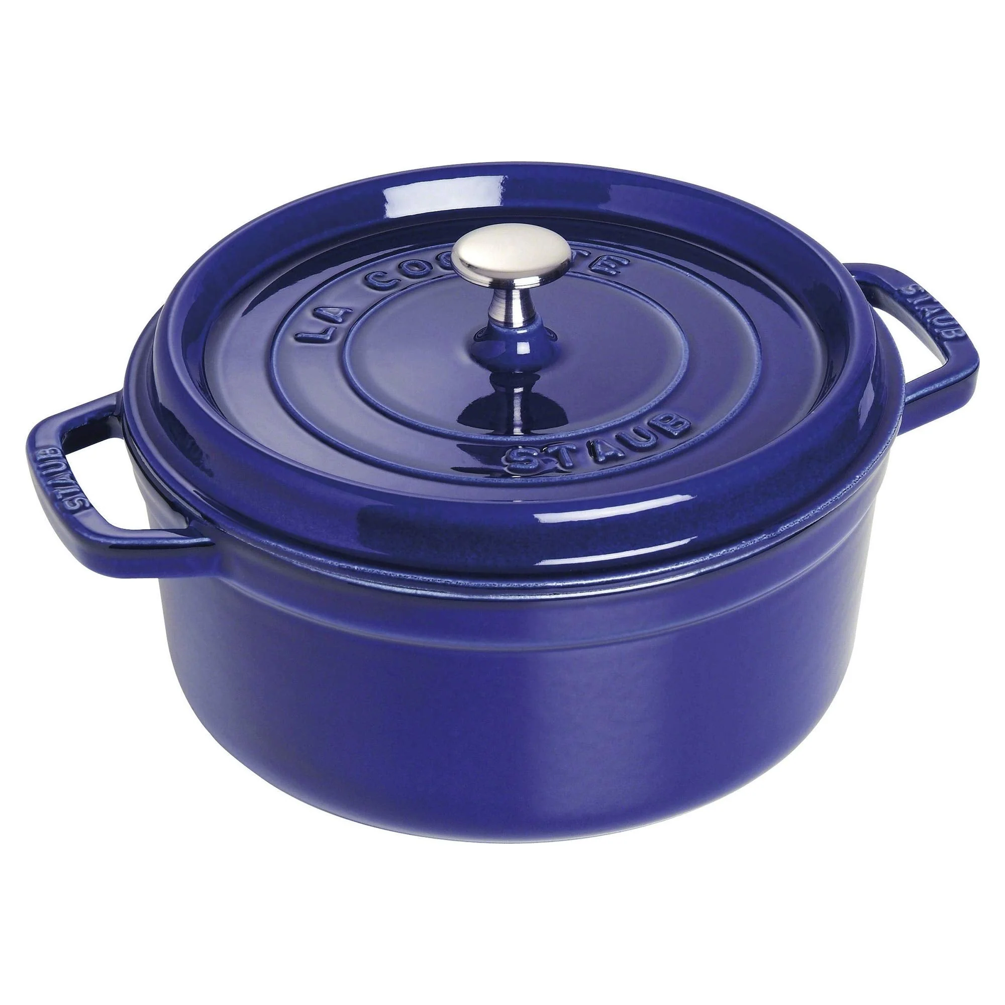Staub Cocotte Round Blue Model 1102491 4 Quart Capacity