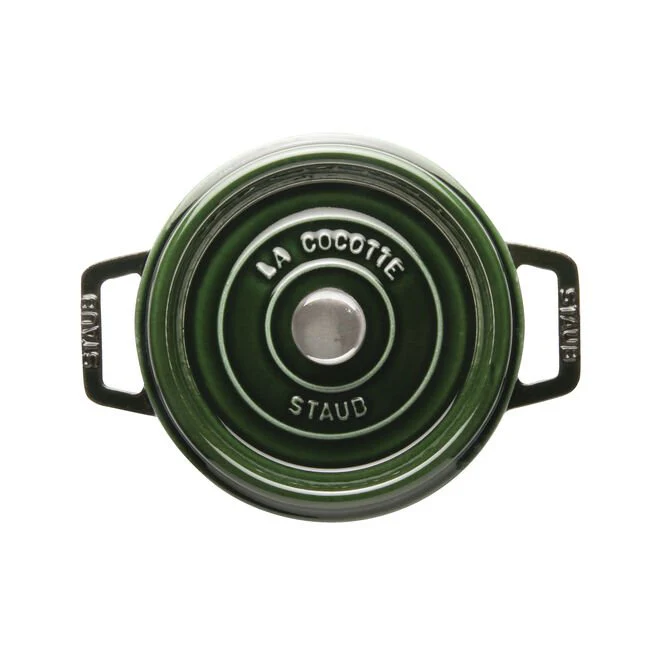 Staub Picco Cocotte Round 20cm 40509-644 Basil Green Cookware - Image 2