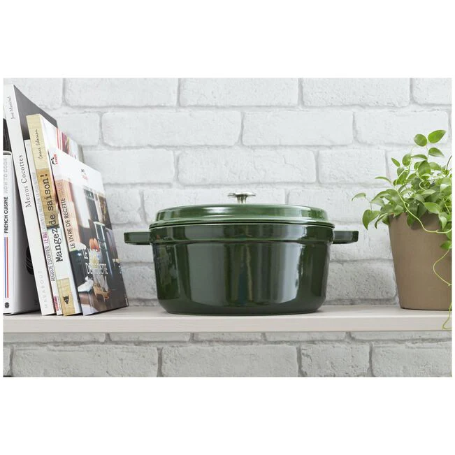Staub Picco Cocotte Round 20cm 40509-644 Basil Green Cookware - Image 4