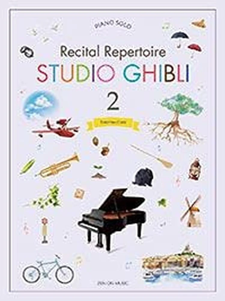 Studio Ghibli Piano Solo Recital Repertoire  Intermediate Vol  2 (English)