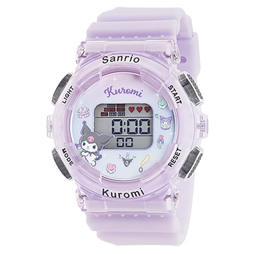 Sun Flame sanrio J-Axis Sanrio Digital Watch Kuromi CR3C0003 Purple