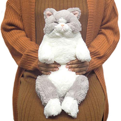 Kneecap Cat Gray Plush Animal P-6462 - Image 6