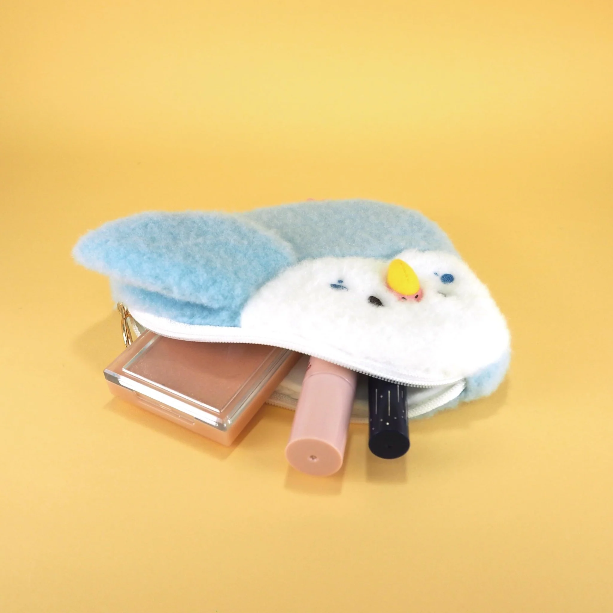 Powabiyori Parakeet Blue Flat Pouch Animal P-9232 - Image 3