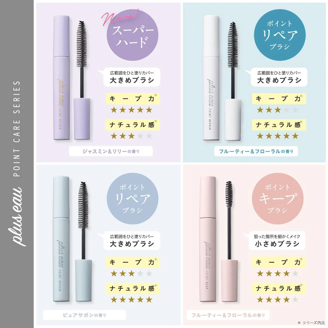 Plus eau Super-Hold Mascara Brush — Tames Flyaways & Bangs  Jasmine & Lily  Purple 10ml - Image 2