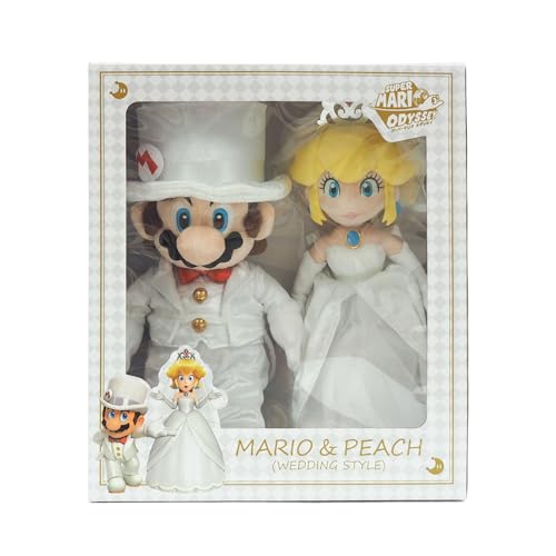Super Mario Odyssey Mario & Peach Wedding Set W34 5 x D18 x H40cm Plushie OD04