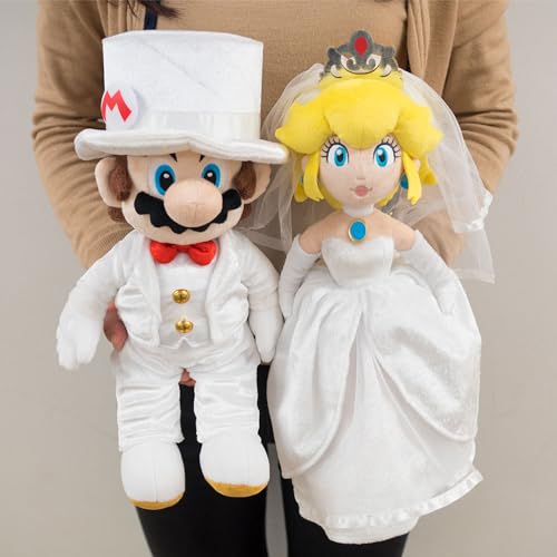 Super Mario Odyssey Mario & Peach Wedding Set W34 5 x D18 x H40cm Plushie OD04 - Image 2