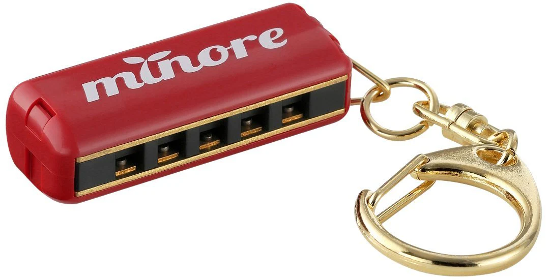 SUZUKI Mini-Harmonica minore 5-hole 10-note MHK-5R Red