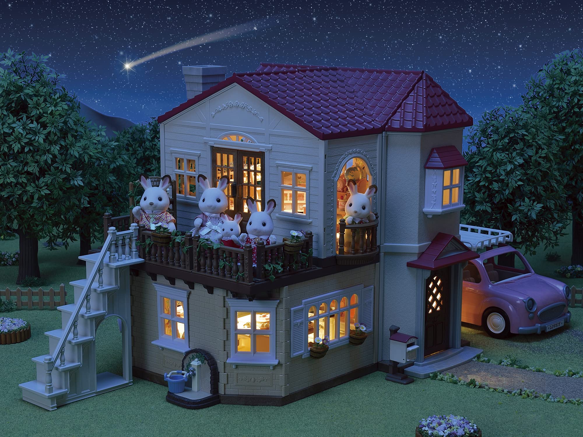 Sylvanian Families House Big house with a red roof -The attic is a secret room Har51 - Image 3