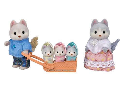 Sylvanian Families Husky Family Dollhouse Set FS-41 for Ages 3+