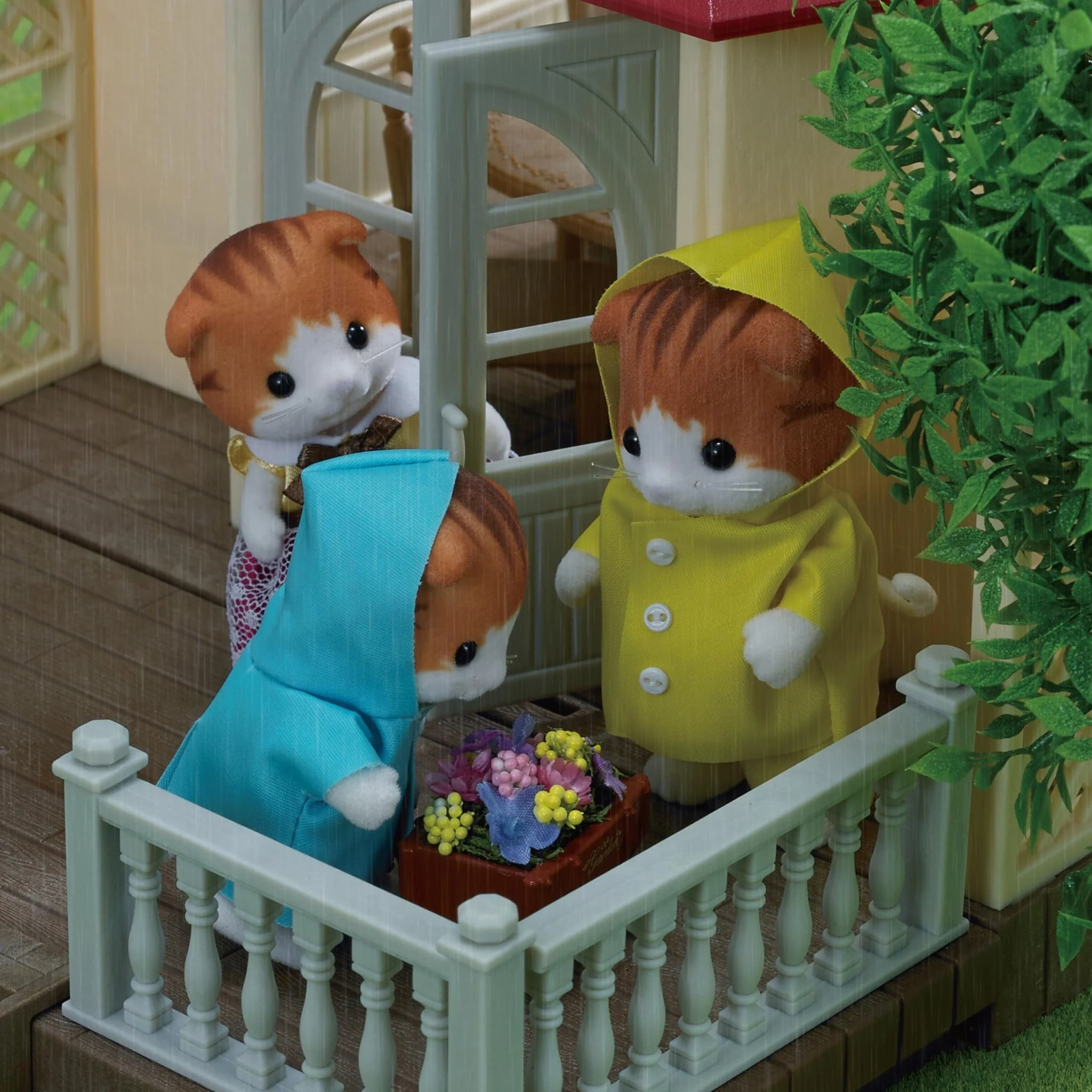Sylvanian Families Maple Cat Family Doll Set FS-30 - Image 6