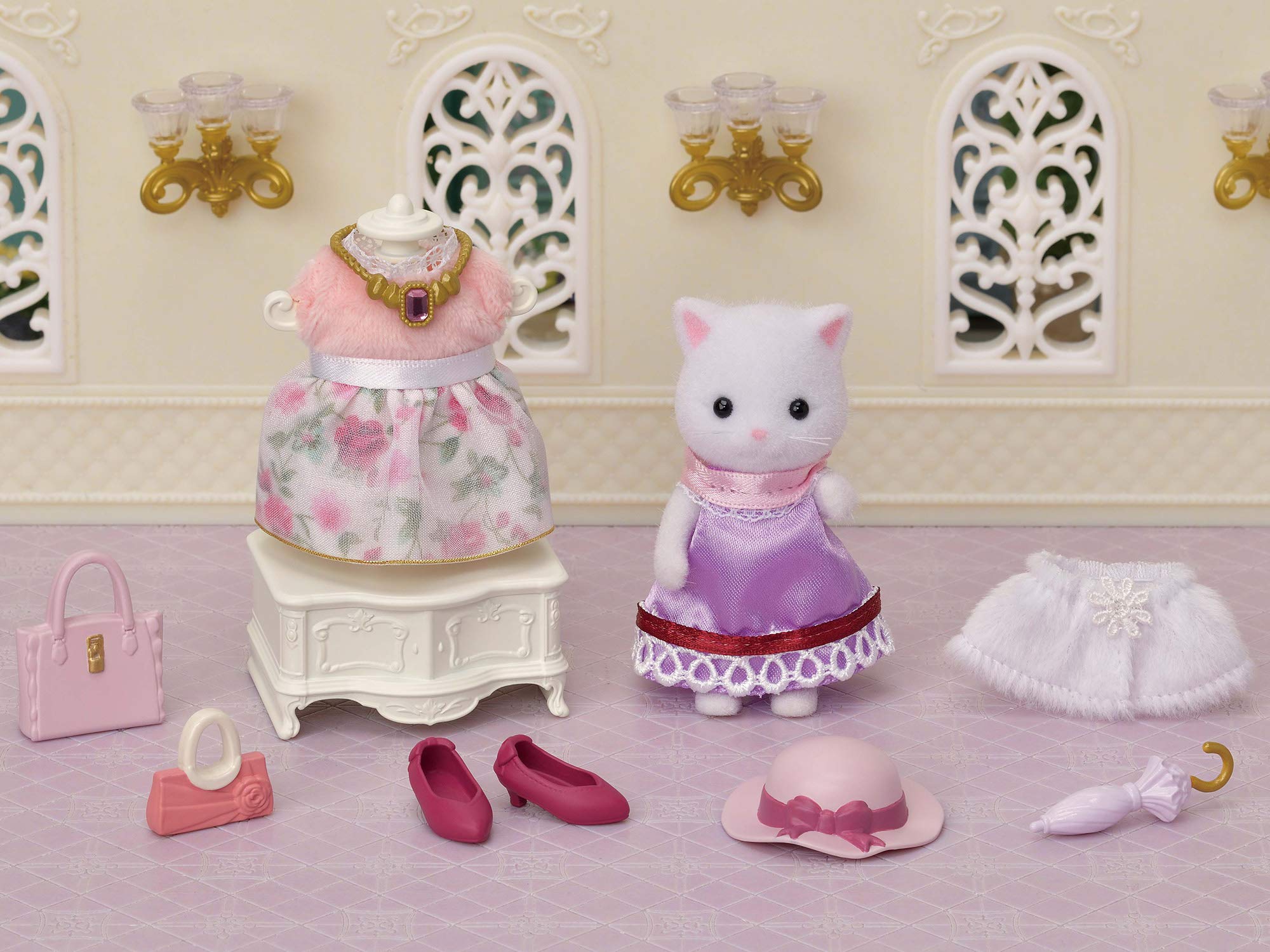 Sylvanian Families Town Fashion Coordination Set Persian Cat Sister TVS-9 Ages 3+ - Image 2