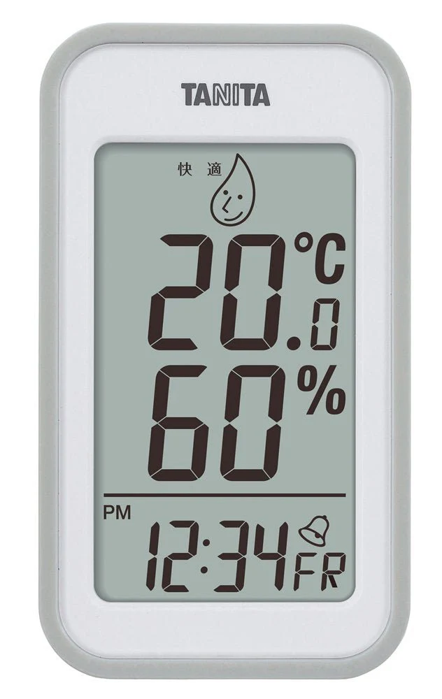 Tanita Thermo-Hygrometer Large Scree Gray TT-559 GY