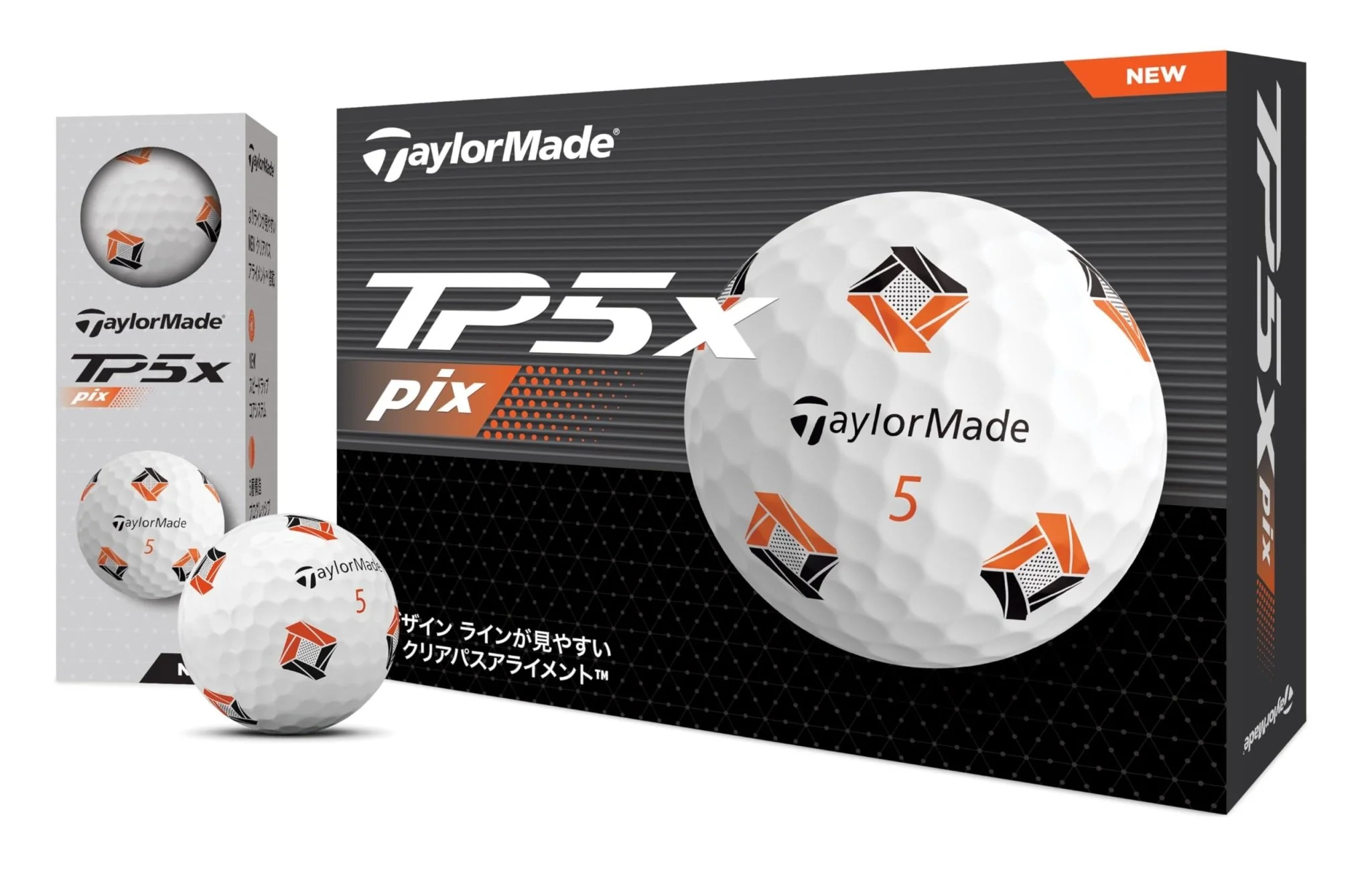 TaylorMade Japan TP5x Pix 2024 Golf Balls  1 Dozen (12-Pack) - Image 2