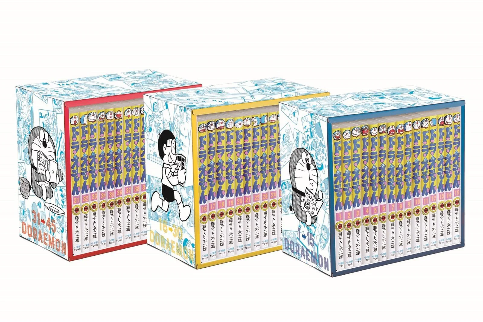 Tentomushi Comics Doraemon Complete 45-Volume Set with Storage Box Japanese