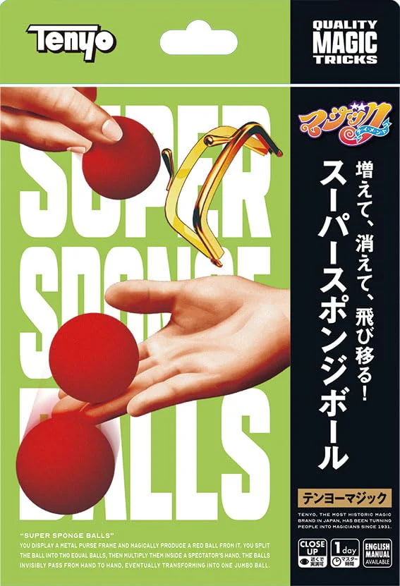 Tenyo Magic Super Sponge Ball Trick Set Beginner Friendly Easy Magic 6+ - Image 3