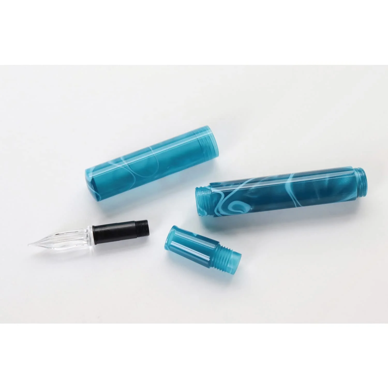 Teranishi Chemical Guitar Aurora Ice Mint Guitar Glass Pen with Cap GLAA-MT - Image 6