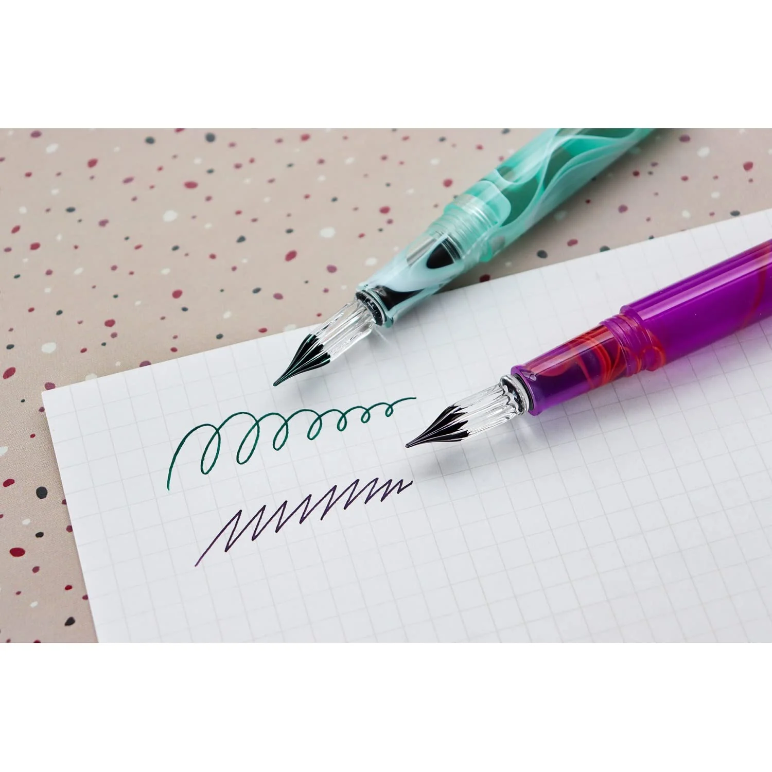 Teranishi Chemical Guitar Aurora Ice Mint Guitar Glass Pen with Cap GLAA-MT - Image 8