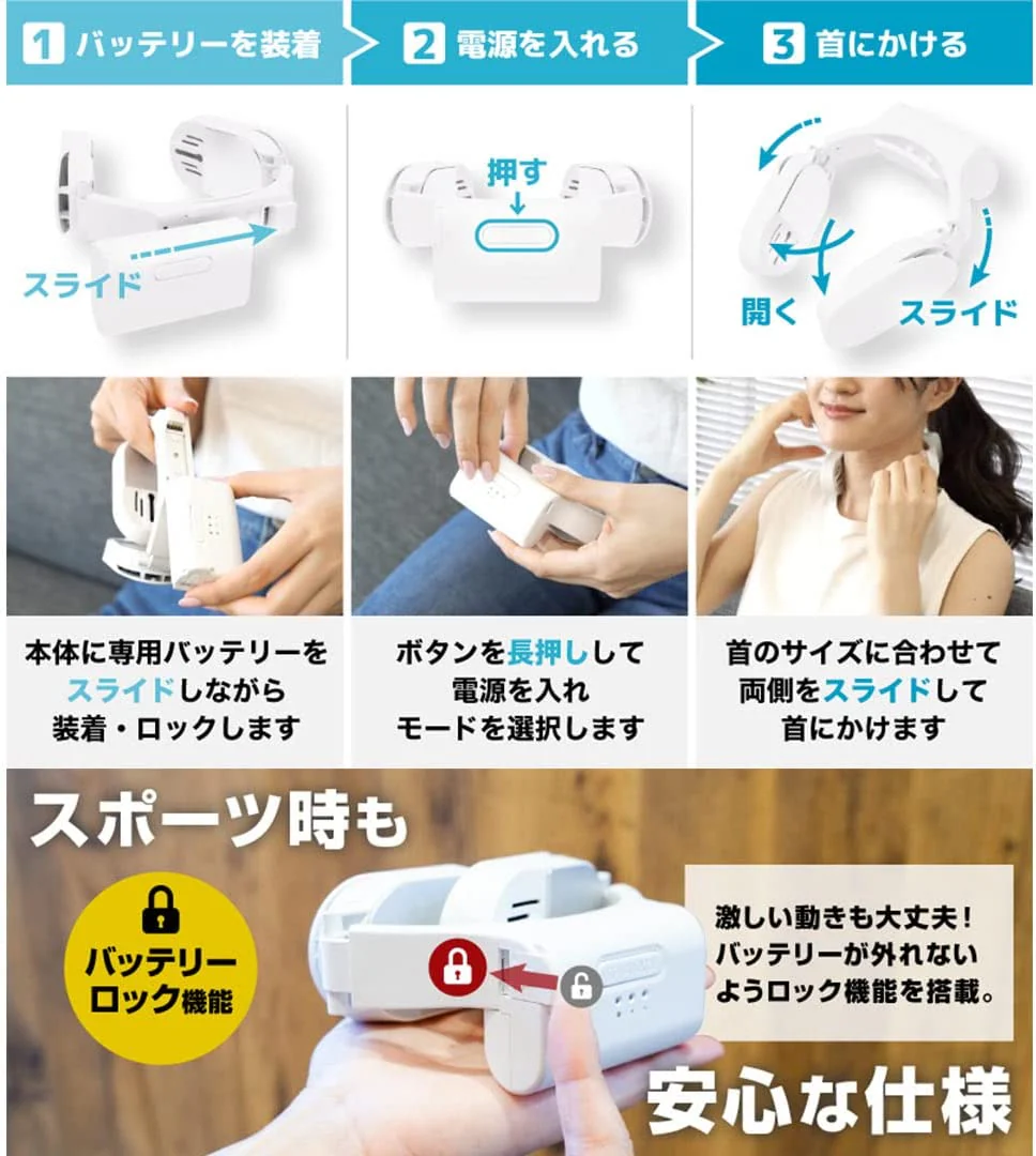 THANKO Neck Cooler Evo White TKNNC22 Portable Wearable Lightweight Compact - Image 8
