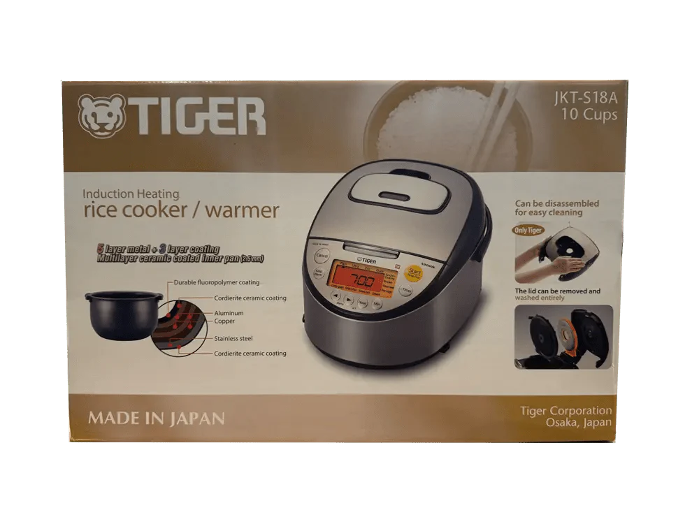 Tiger IH rice cooker JKT-S18A 10-cup AC230-240V Made in Japan - Image 2