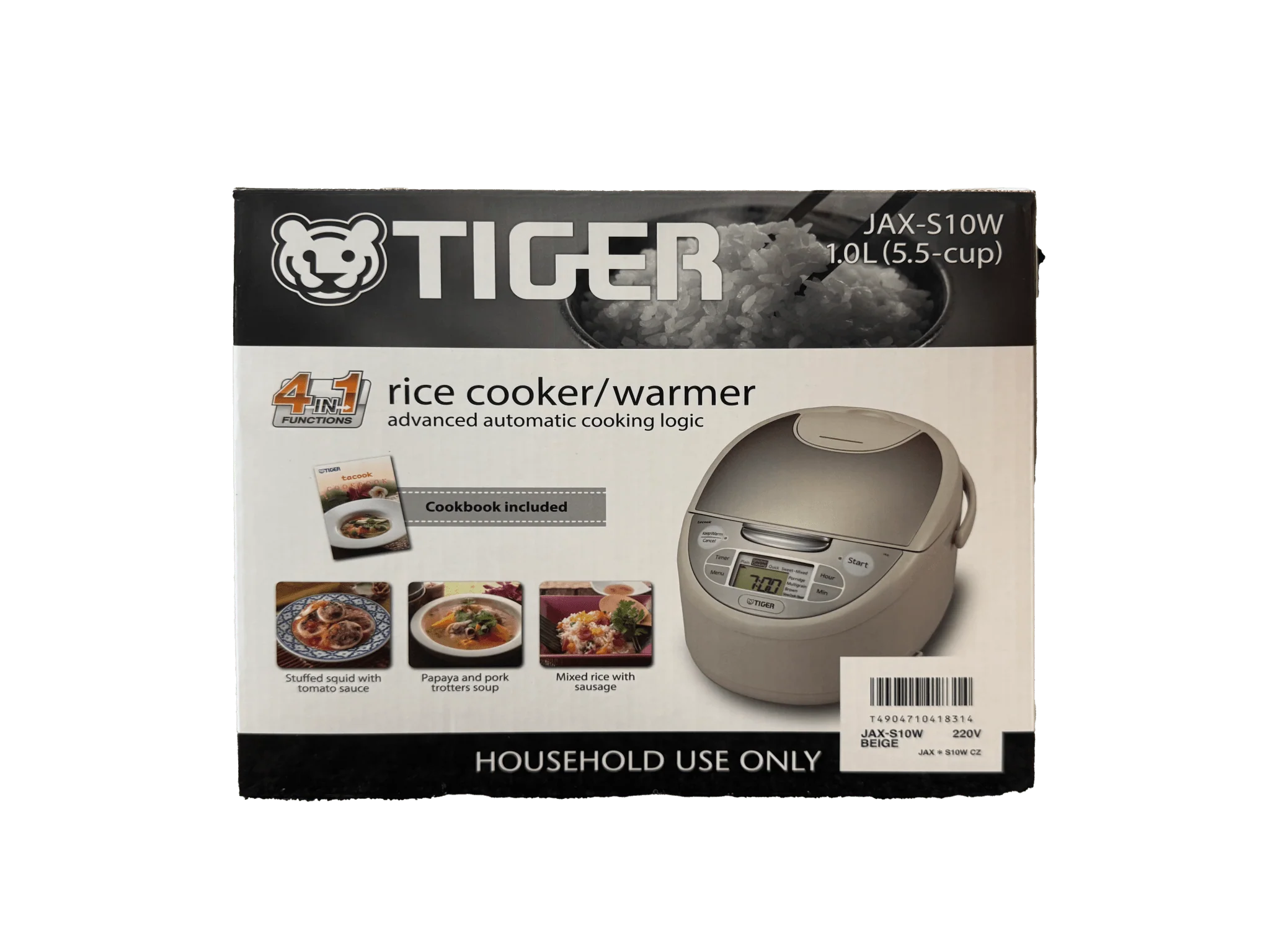 Tiger Rice cooker for overseas JAX-S10W CZ 220V Made in Japan - Image 3