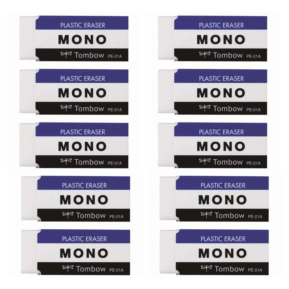 Tombo Pencil Eraser MONO Mono PE01 10 pieces JCA-061
