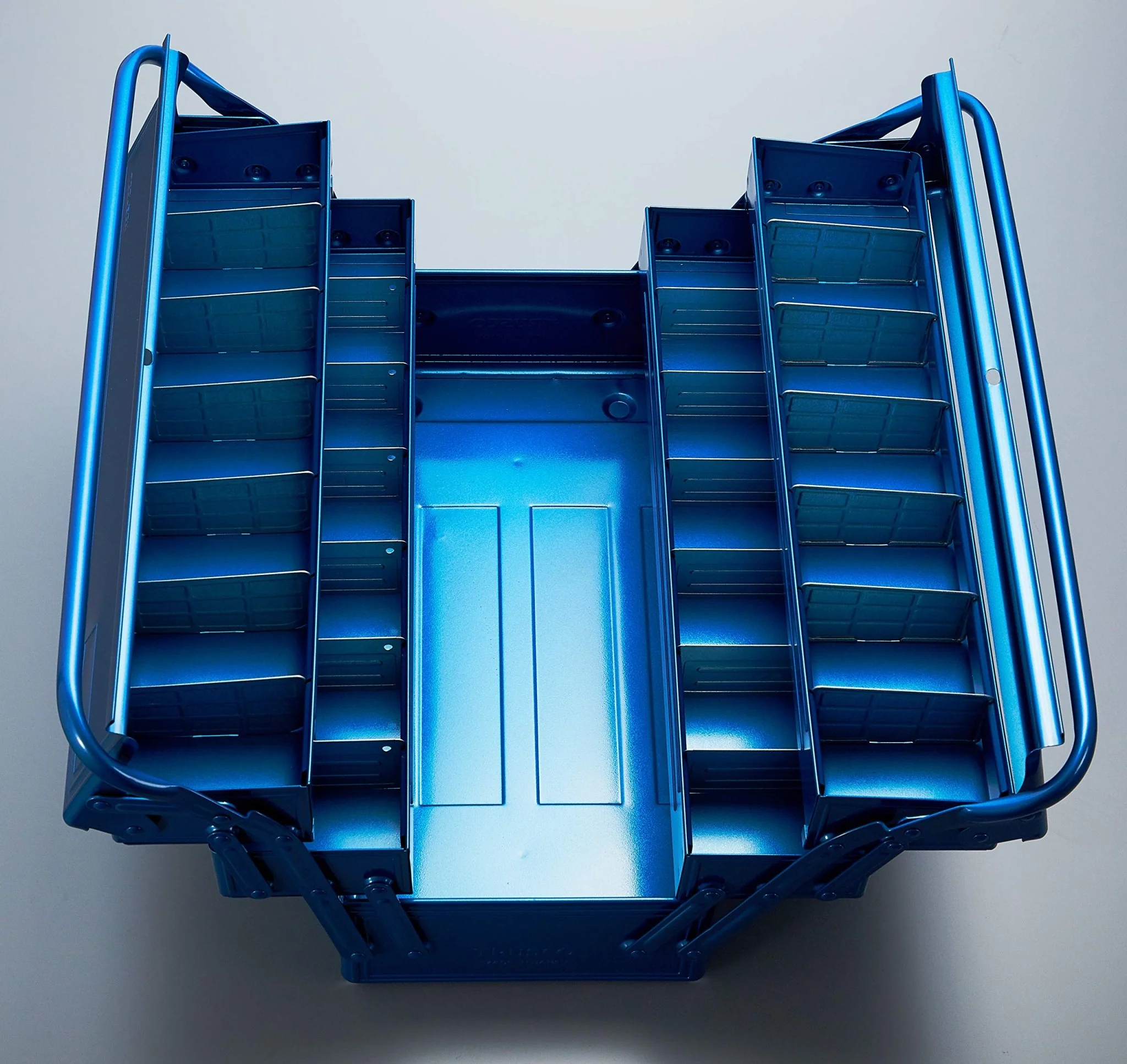 Trusco 3-Tier Tool Box Compact Organizer GT-470-B Blue 472x220x343mm - Image 4