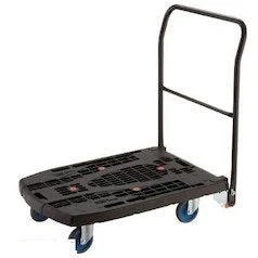 TRUSCO Big Flat Rotating Foldable Cart 900×600mm 4 Swivel Wheels Blue